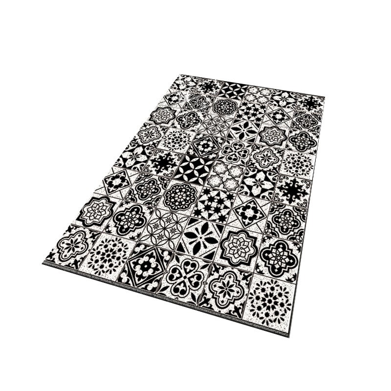 Mata prysznicowa antypoślizgowa (czarno-biała) 60 x 40 cm - Mata prysznicowa antypoślizgowa - Kwadratowa antypoślizgowa - Mata bezpieczeństwa - Wygod