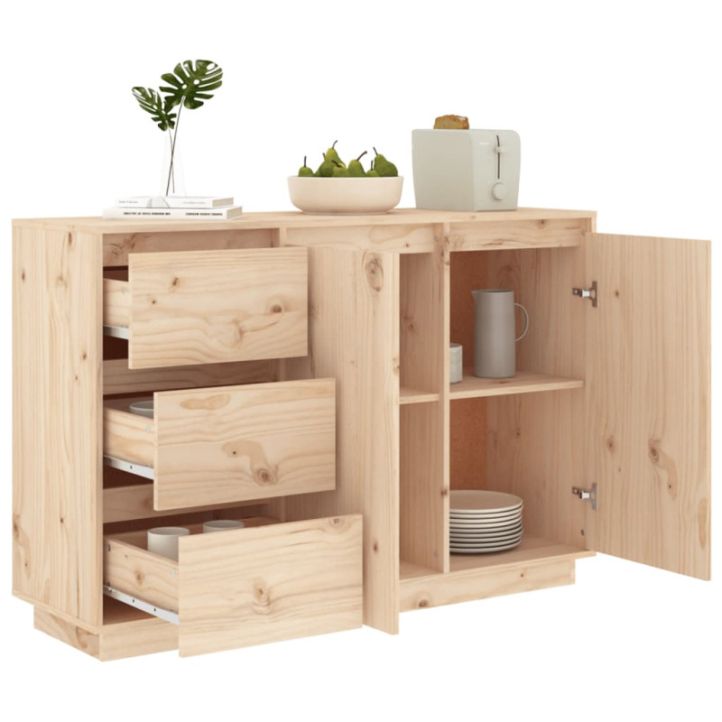 Buffet 111x34x75 cm Bois massif de pin - 4