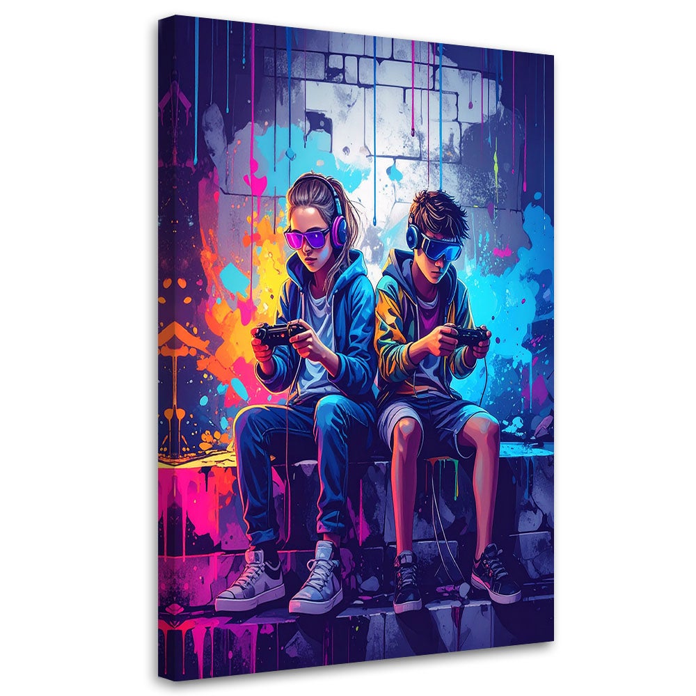 Obraz młodzieżowy dla gracza, Konsola Graffiti Street Art 80x120