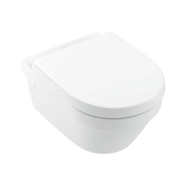 WC suspendu ARCHITECTURA profond. 370x530mm.V&B DirectFlush connaît C+