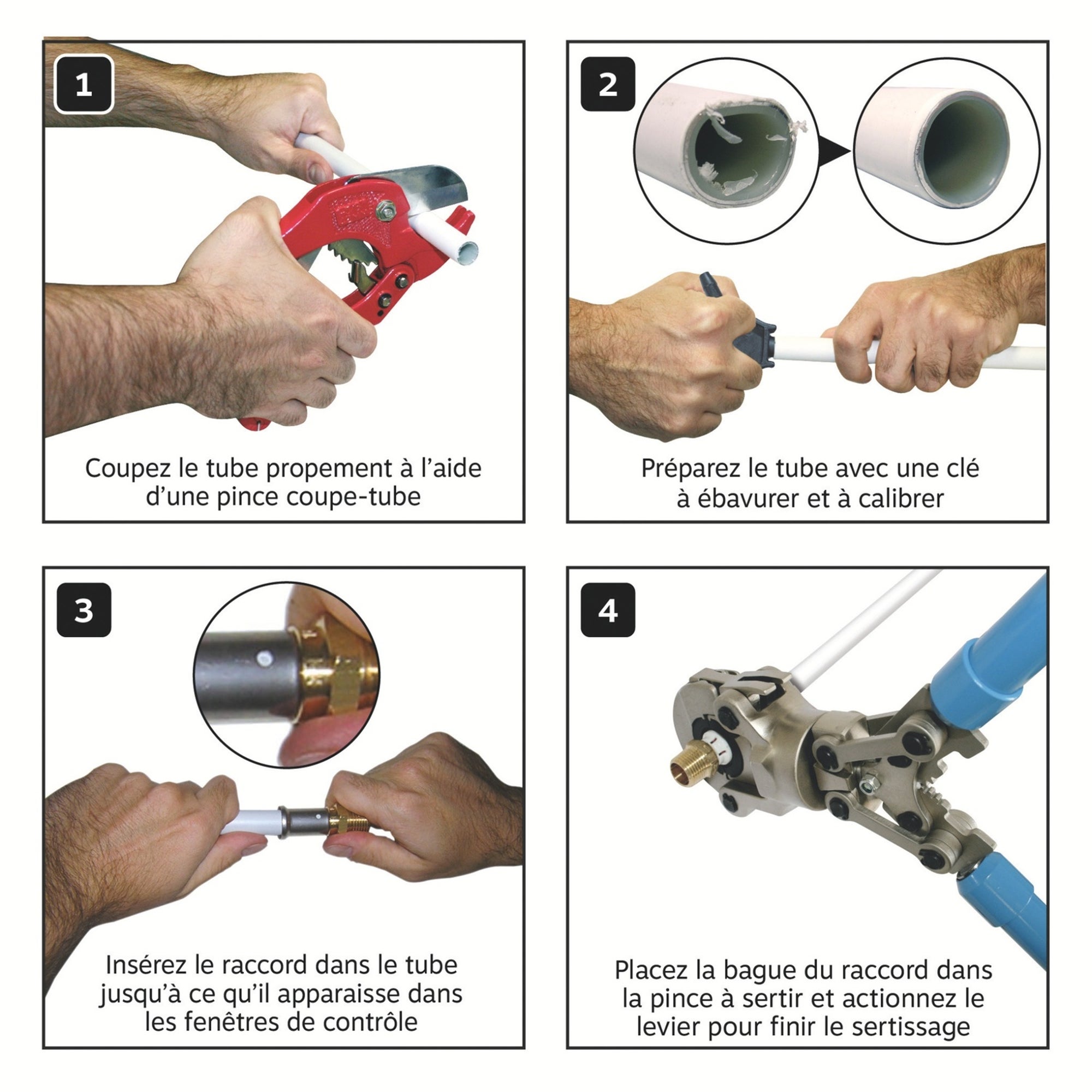 Té femelle au centre à sertir multicouche Ø20 - 15/21 - 3