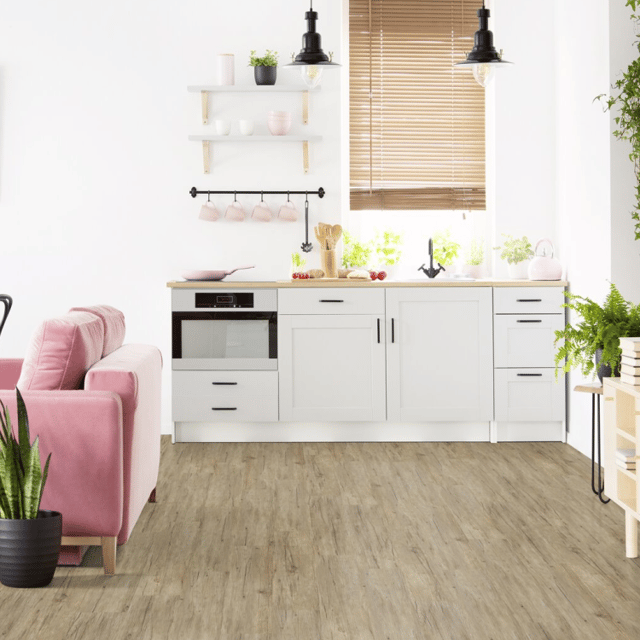 Lame de sol PVC adhésive effet bois muscade GERFLOR