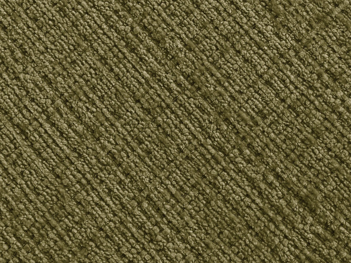 BOBOCHIC Canapé droit convertible 3 places DENISE tissu texturé avec pouf Vert - 9