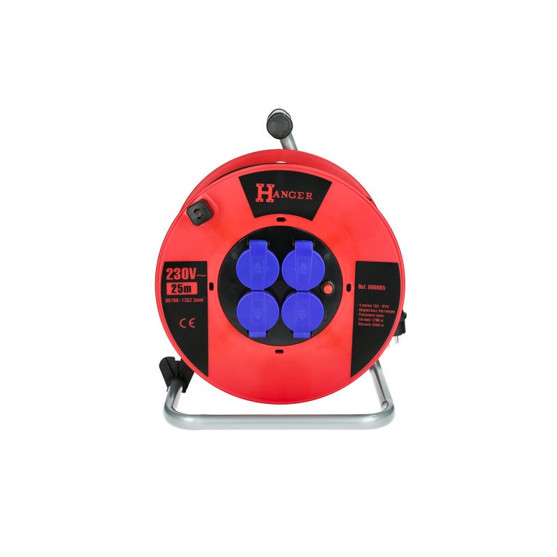 Enrouleur électrique 25 m H07RN F 3G 2,5 mm² HANGER 600005 - 2