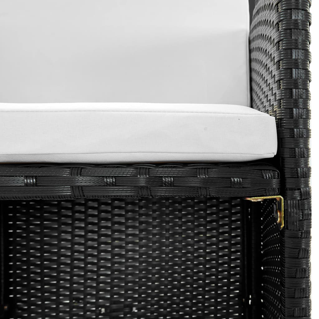 Mobili da giardino set di mobili da esterno composto da 9 mobili da incasso e cuscino in resina intreccia 02_0018331 - 4