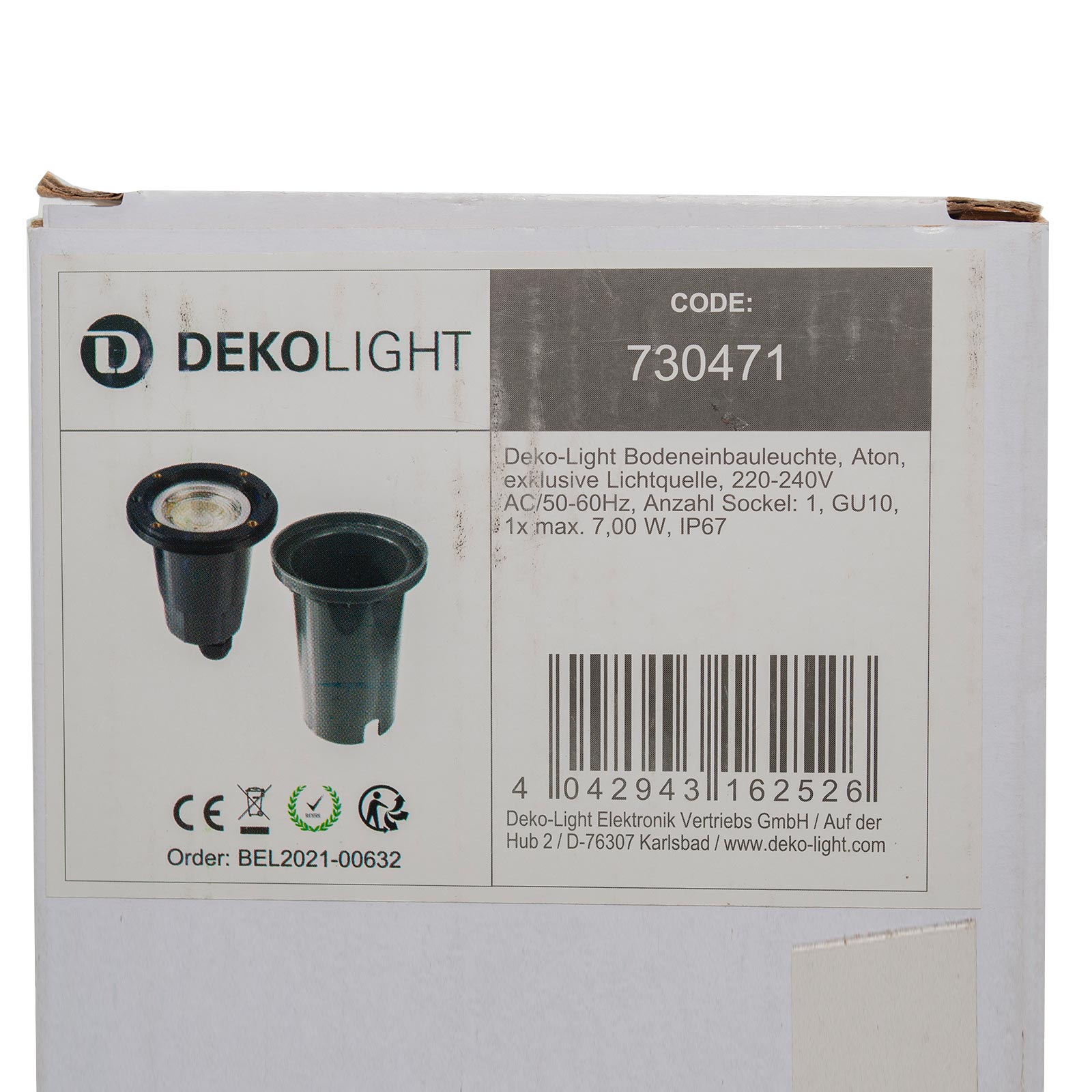 Aton IP67 LED GU10 rond projecteur encastré trou 10cm lumières de stationnement jardin allée 230V FORME RONDE - 5