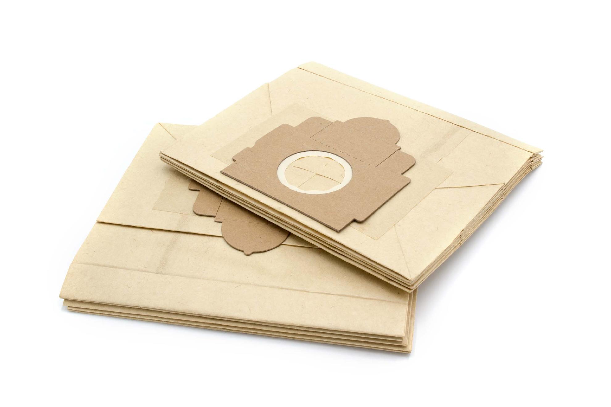 vhbw 10x Sacs compatible avec Moulinex CL 6.. Power Class, CL 5.51 Power Class aspirateur - 22,5cm x 19cm couleur sable - 2