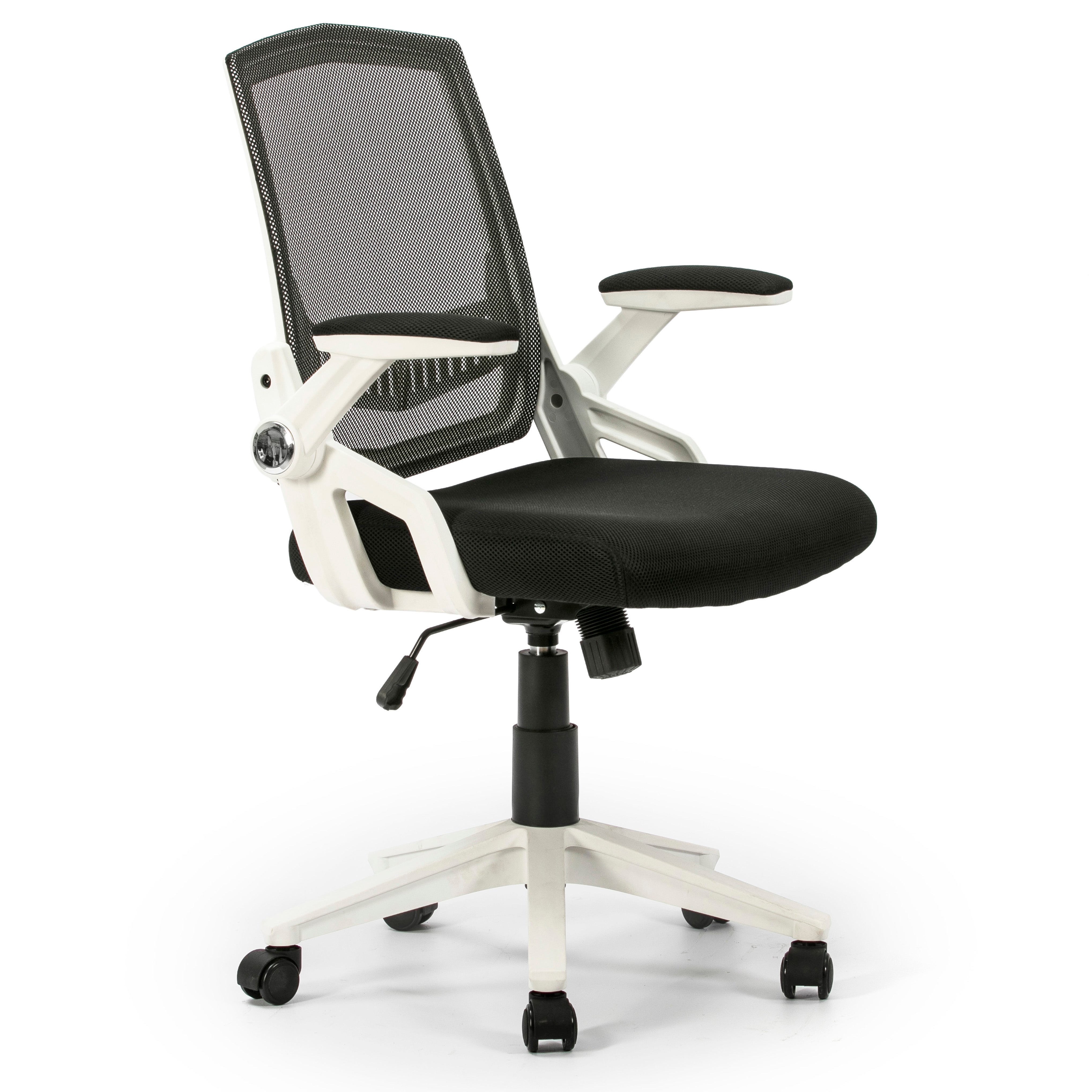 GYMAX Sedia Ufficio Ergonomica Girevole Con Schienale In Rete - Regolabile In Altezza E Inclinazione, Per Lavoro E Relax - Foto 5