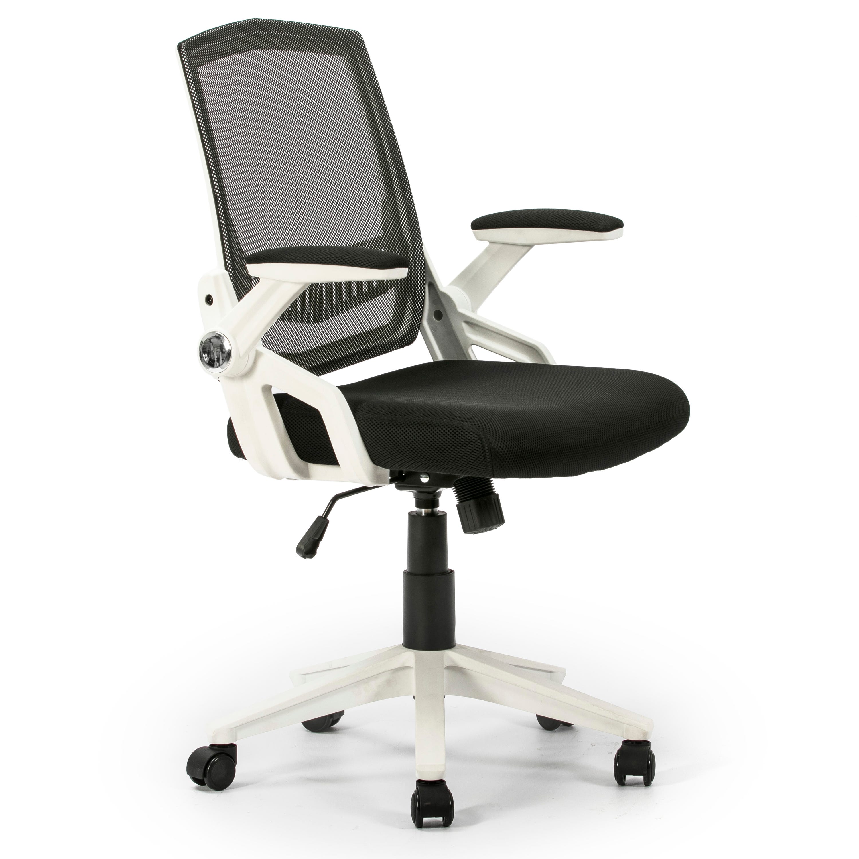 GYMAX Sedia Ufficio Ergonomica Girevole Con Schienale In Rete - Regolabile In Altezza E Inclinazione, Per Lavoro E Relax - Foto 5