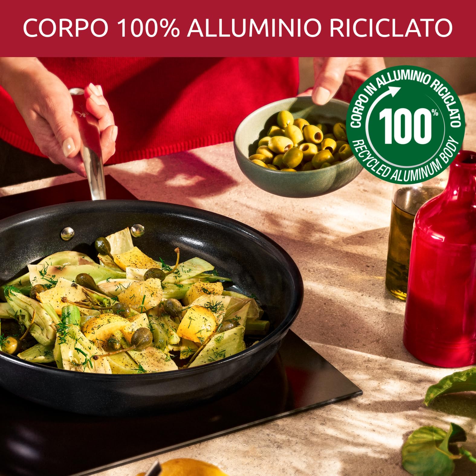 Lagostina Desideria, Casseruola Fonda 20 cm, Rivestimento in Ceramica Antiaderente, Fatta per Durare, Ridotto Impatto Ambientale, 010275031220 - 4