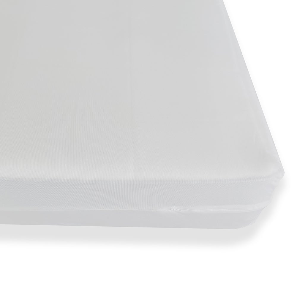 Housse de matelas intégrale maille extensible double maille polyester blanc 170 g/m² - 160 x 200 cm - 2
