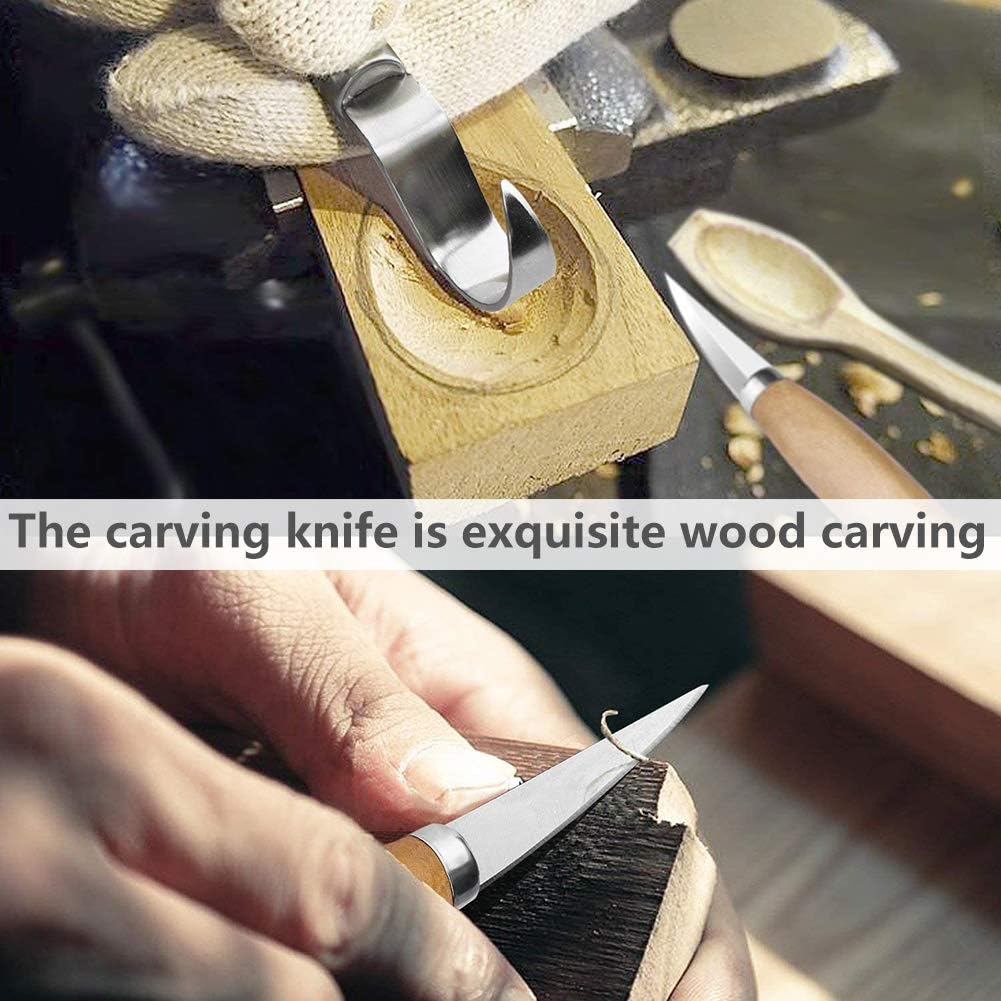Kit de 14 couteaux de sculpture sur bois professionnels pour le travail