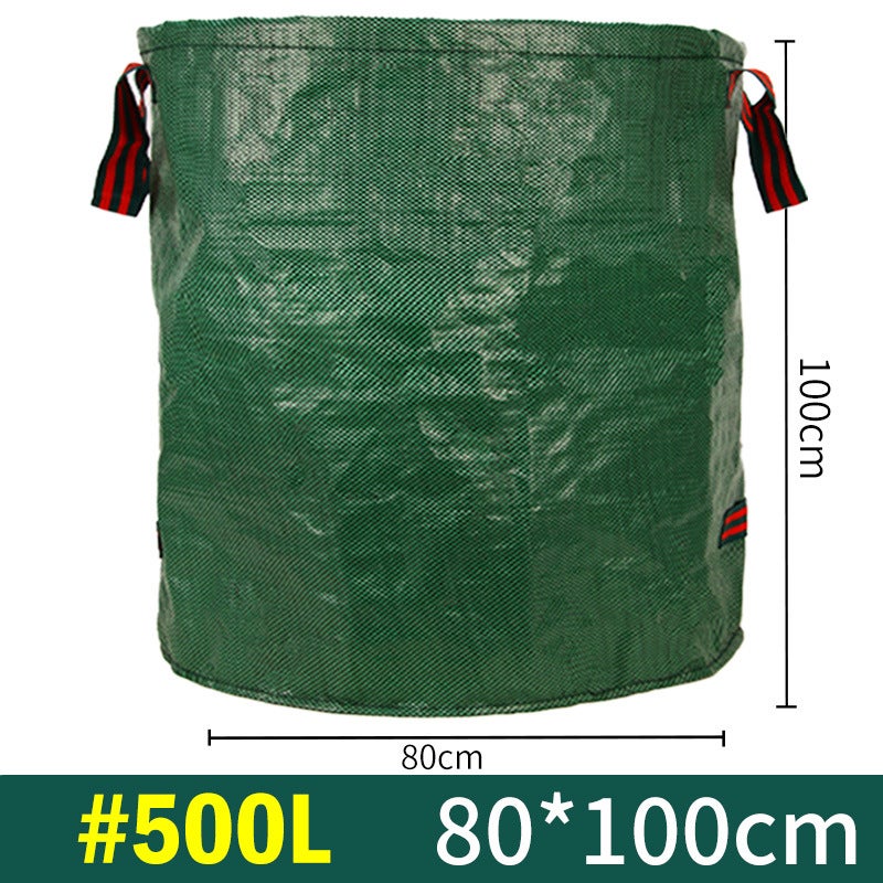 Zestaw 3 ultrawytrzymałych worków ogrodowych: 1 x 200 l, 1 x 300 l, 1 x 500 l, przyjaznych dla środowiska, lekkich, trwałych i odpornych na rozdarcia - 4