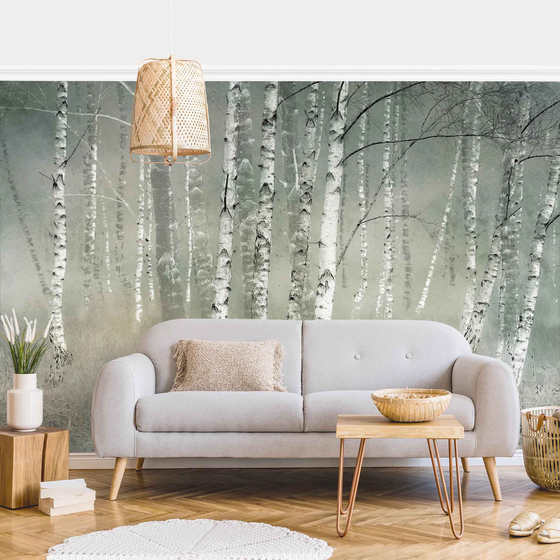 Papel pintado fotomural bosque naturaleza 367 - salón dormitorio cocina pasillo - tnt 336 x 225 cm smart
