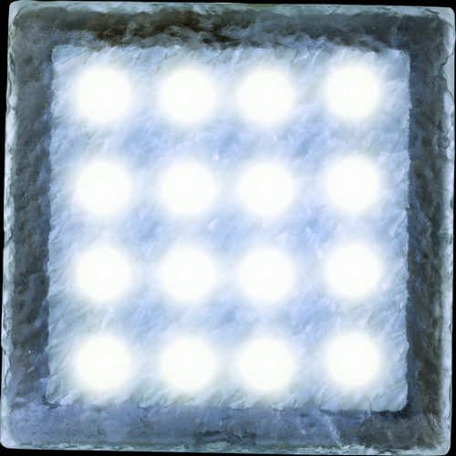 Heitronic LED encastré de sol pavé AKIAKI rigide rectangulaire 100x100mm 1,5 watt blanc chaud IP67 - 4