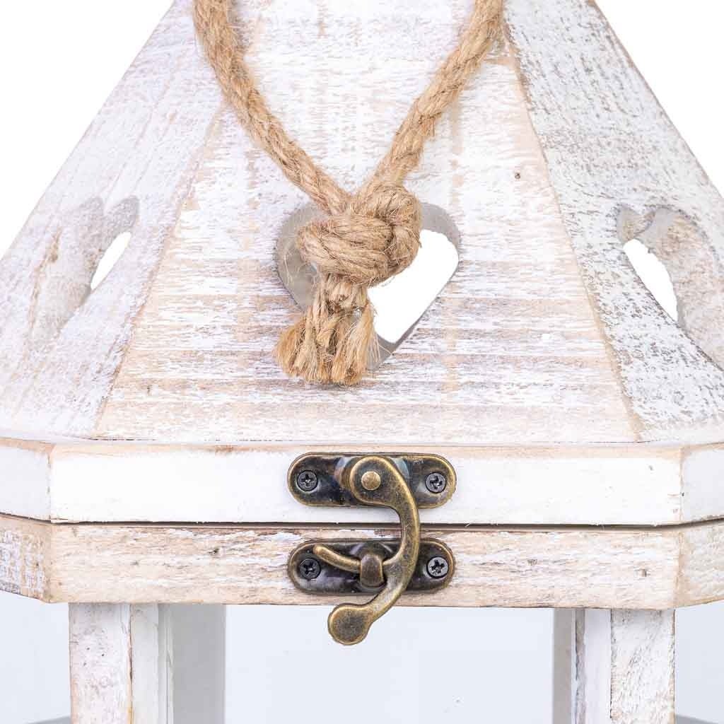 Lanterna in legno 22x22x51h cm - 8