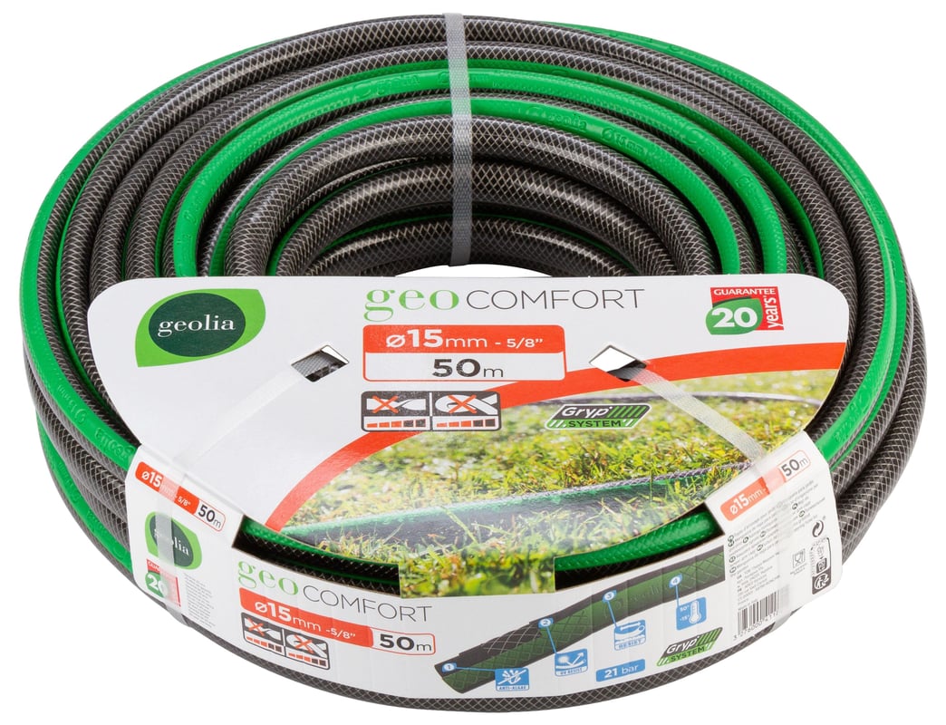 Wąż GEOLIA Comfort o średnicy 15 mm i długości 50 m