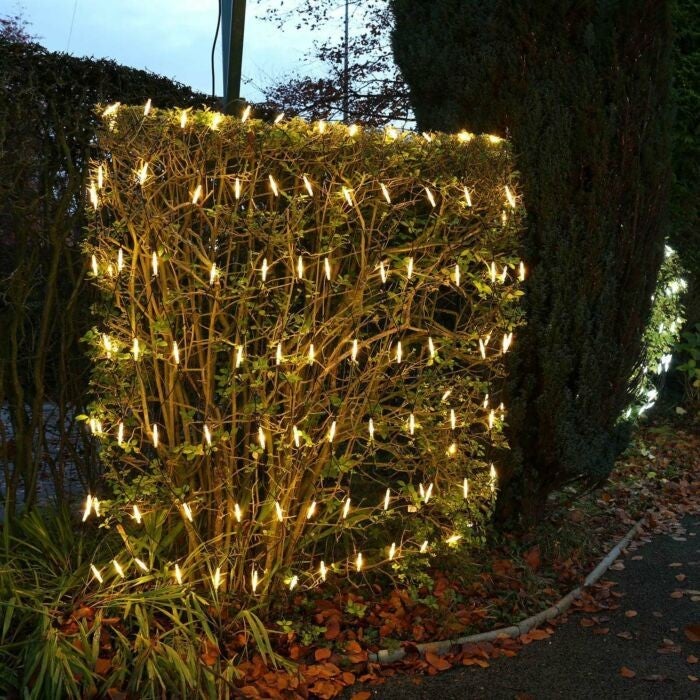 Instalatie de Craciun tip plasa Flippy, 1.5 x 1.5 m, alb cald, 120 LED-uri