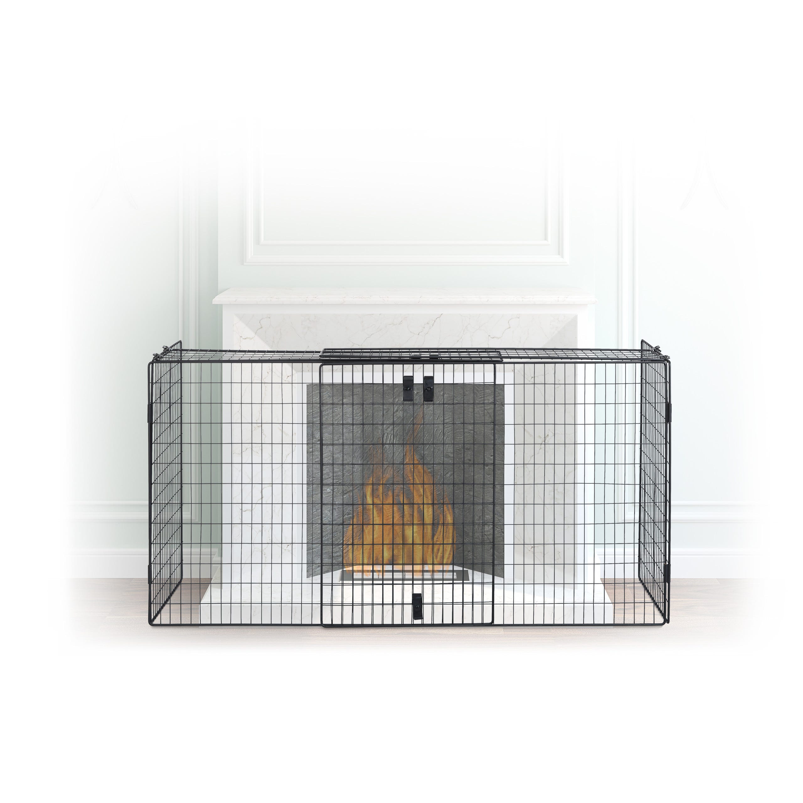 Relaxdays Barrière De Protection Pliable Pour Chien – 70 Cm × 206,5 Cm Blanc – Cheminée & Escalier