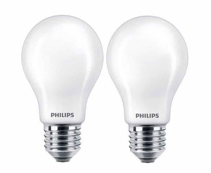 Żarówka LED Philips E27 A60 10.5W 1521lm 4000K Filament 2 szt.