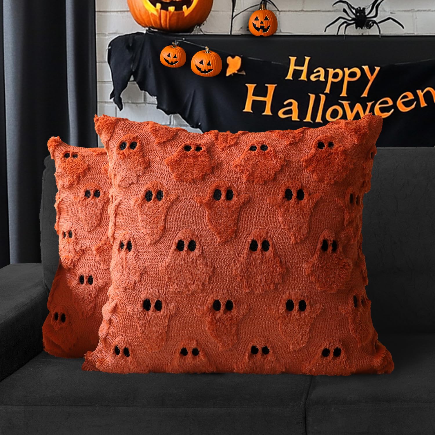 Halloween Cuscini KoMico Cuscino Decorativo Con Fantasma Di Halloween, 30  Cm, Fantasma Spettrale, Per Divano Letto, Divano, Decorazione Per La Casa,  Grazioso Cuscino Cuscini Halloween, image size:1500x1500