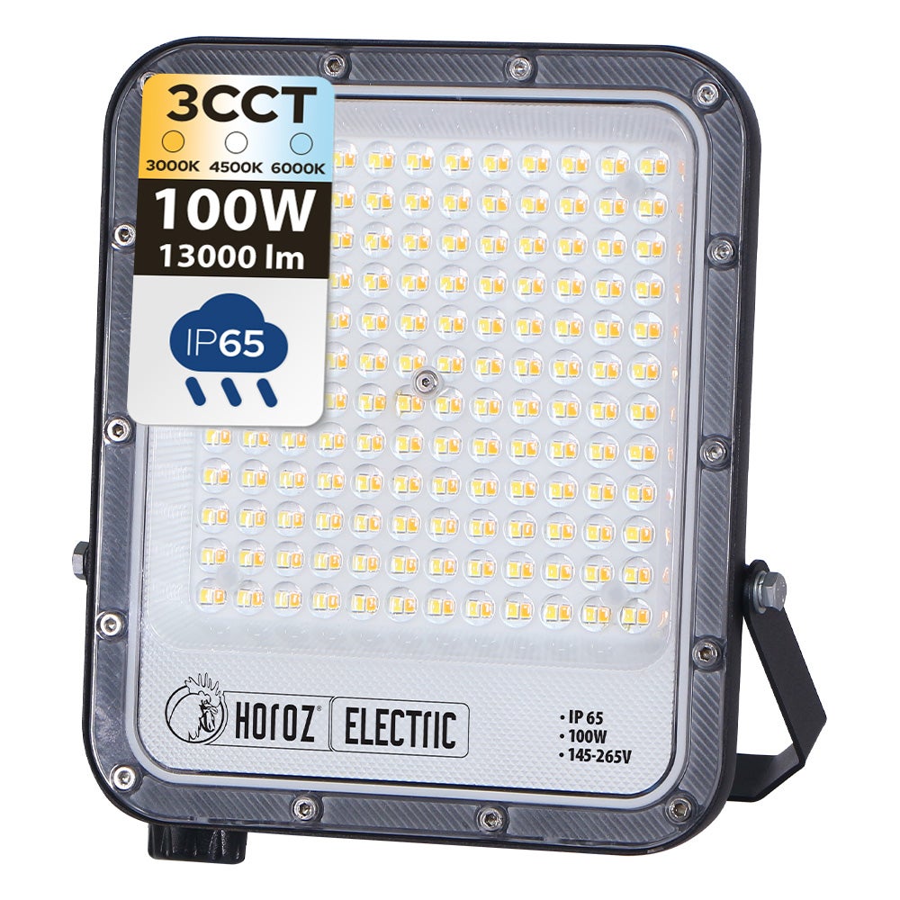Projecteur LED 100W 3CCT 13000lm IP65 145-265V PALLAS HOROZ | Leroy Merlin