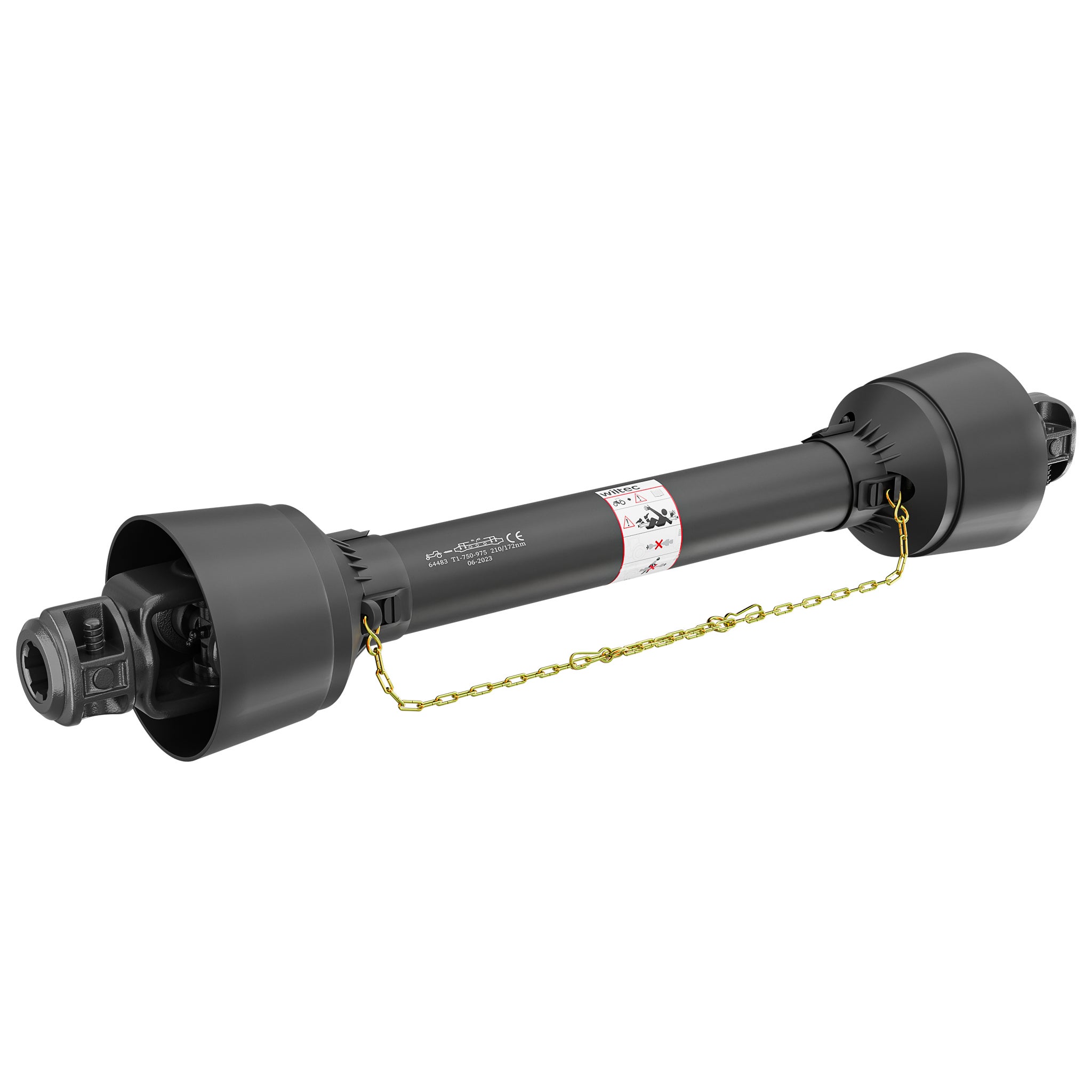 Albero Cardanico Per Trattore Wiltec Albero Cardanico T1 - 500 Mm, 210 Nm,  540 Giri/min, Per Trattori E Macchine Agricole Giunto Cardanico 210Nm 540rpm