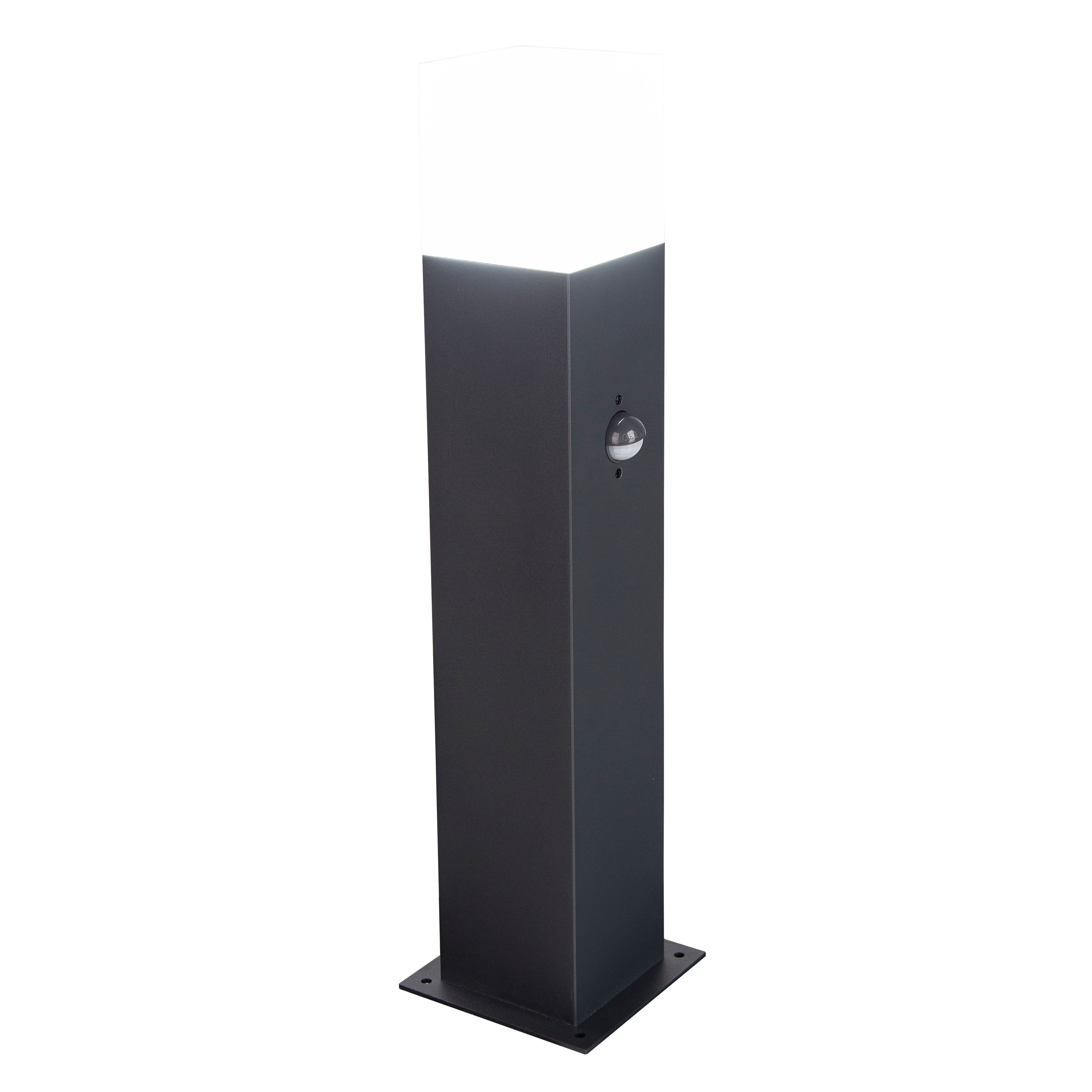 Lampione da esterno con sensore di movimento CIES A. 45 cm - 1 x E27 max 25W - IP54 - Antracite - INSPIRE - 5