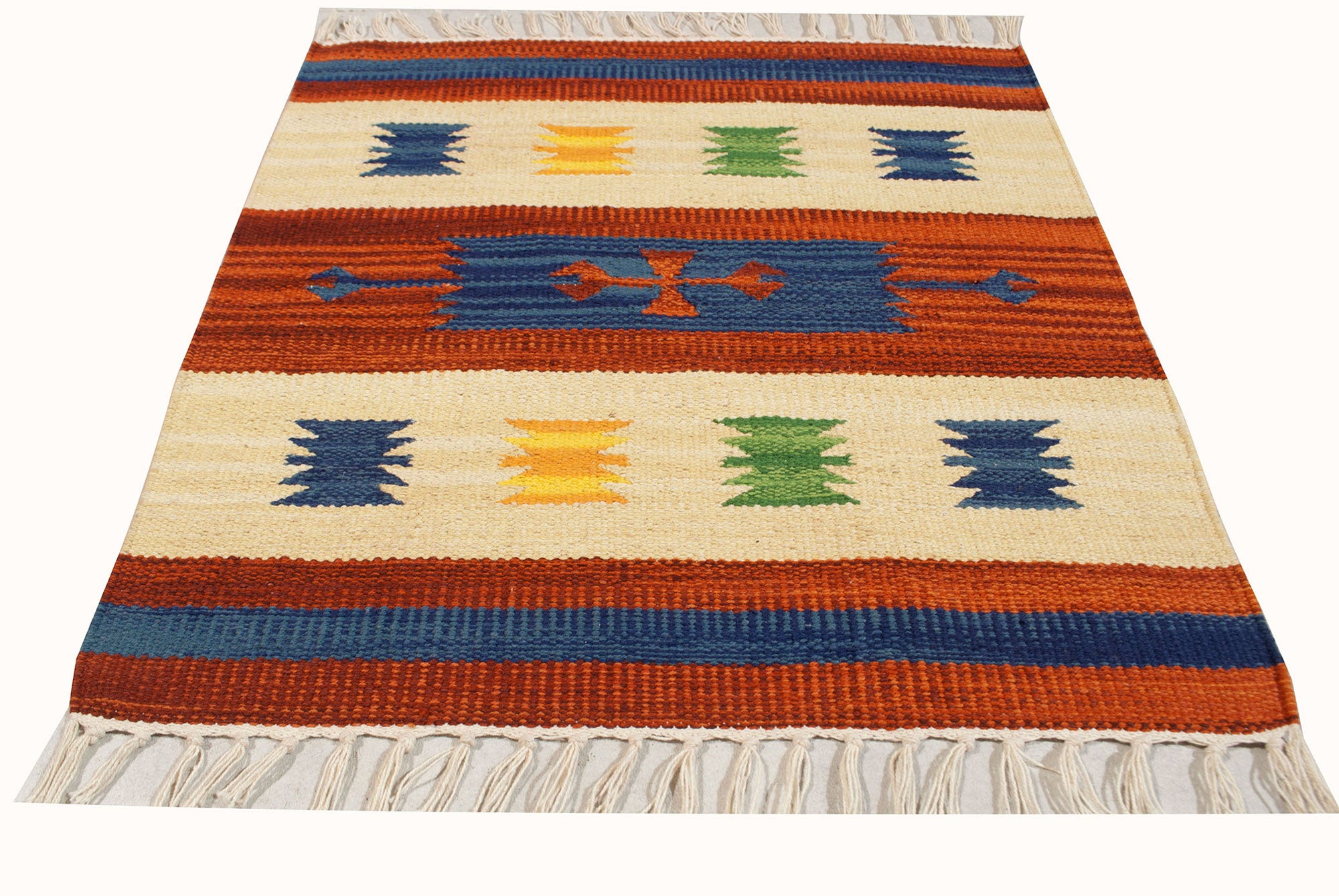 Kilim nadający się do prania w pralce, 100% bawełna, 50x50 cm