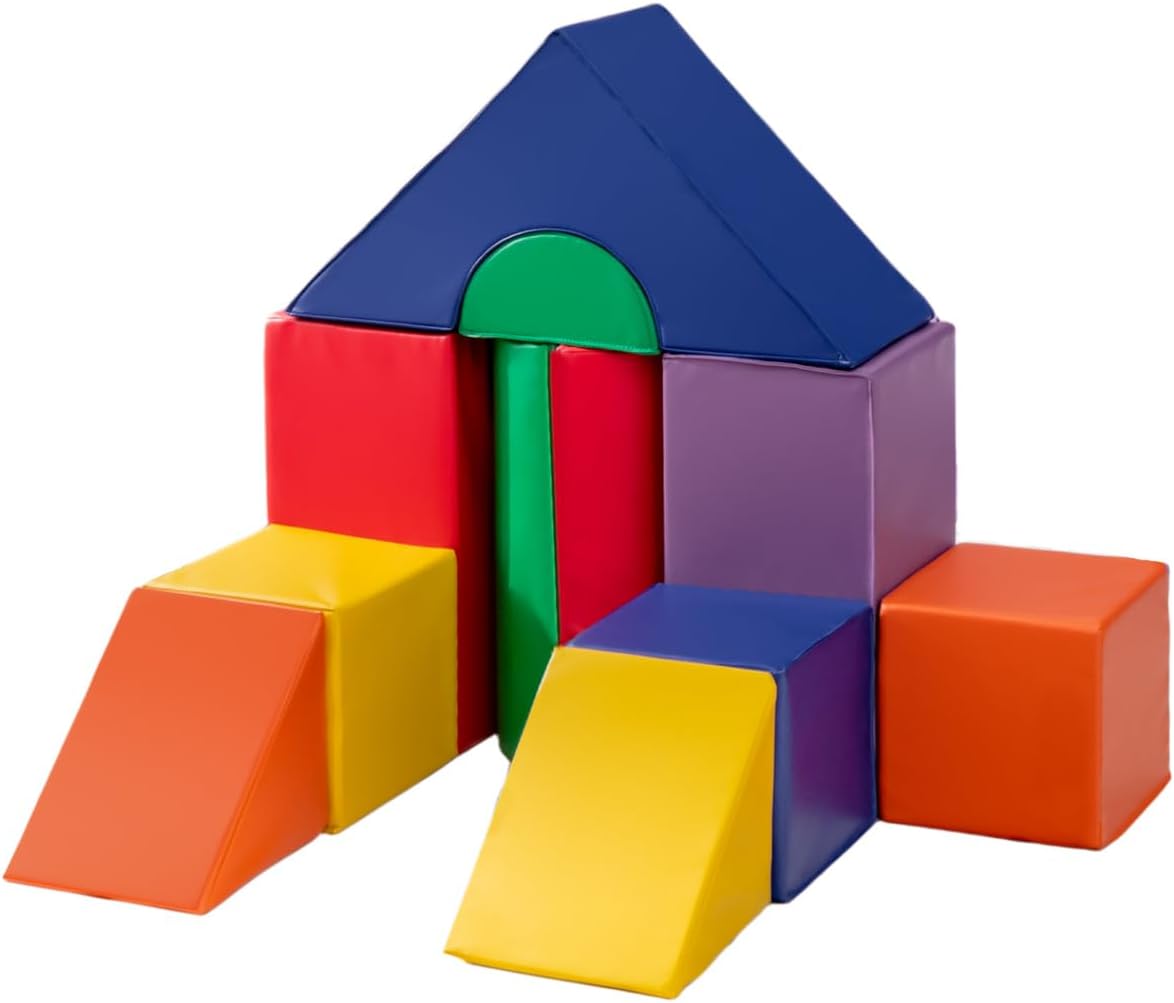 LIFEZEAL Jeu de 11 Blocs de Construction en Mousse pour Enfants avec 5 ...