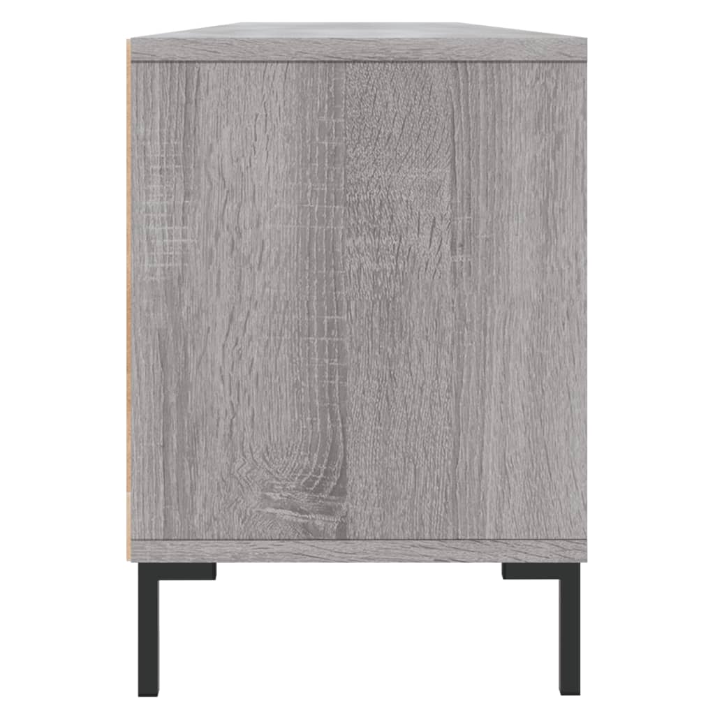 vidaXL Meuble TV sonoma gris 150x30x44,5 cm bois d'ingénierie - 7