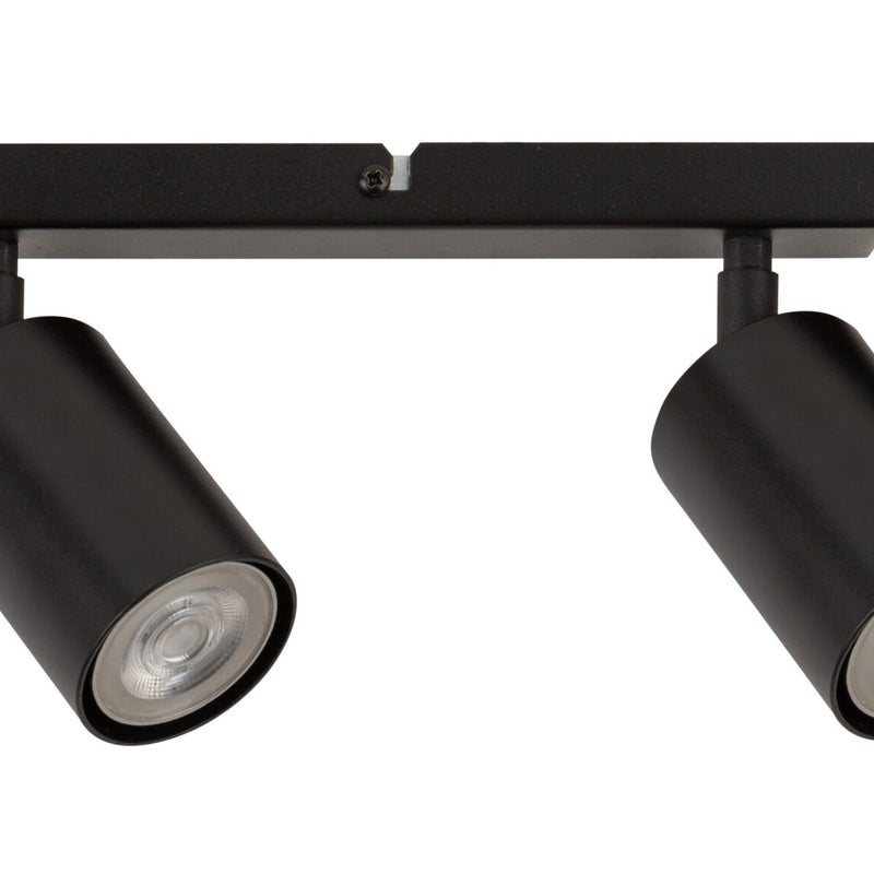 Reflektor sufitowy spot natynkowy Zoom listwa czarny 2xGU10x25W dekoracyjna wym: 16 x 25 x 6 cm metal SIGMA