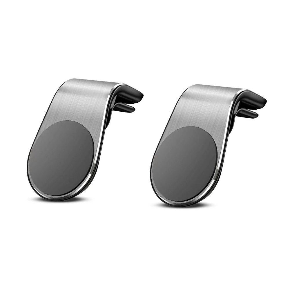 Support Téléphone Magnétique Pour Grille D'aération Lexus NX 300h 2015-2021 - Design En L, Fixation Solide, Argent - Télécommande Mains Libres En Voiture