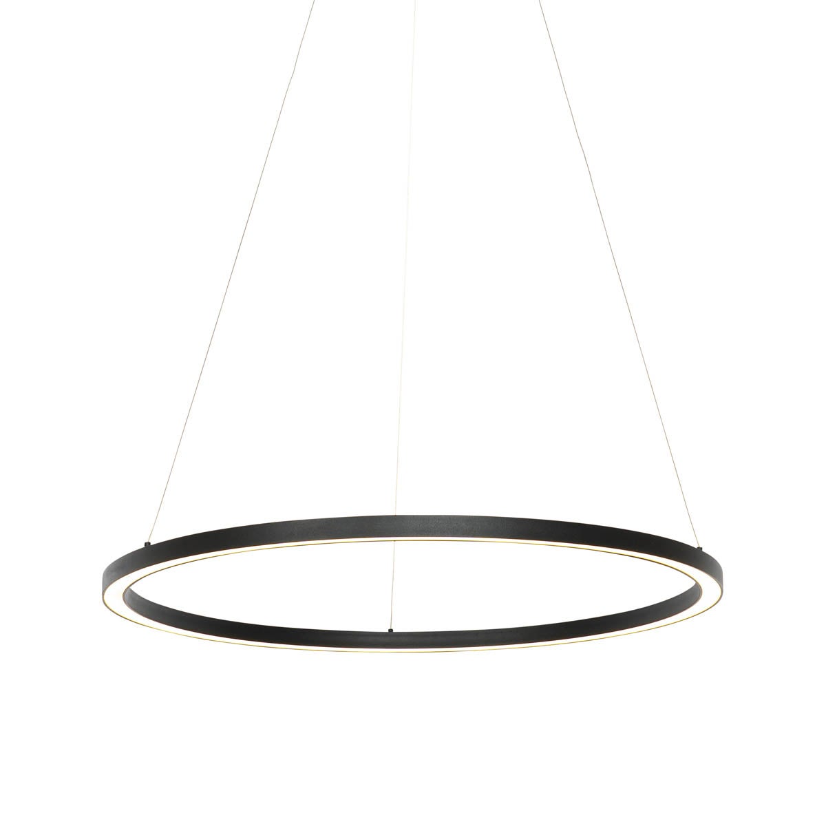 Inteligentna lampa wisząca czarna 80 cm z LED i RGBW - Girello