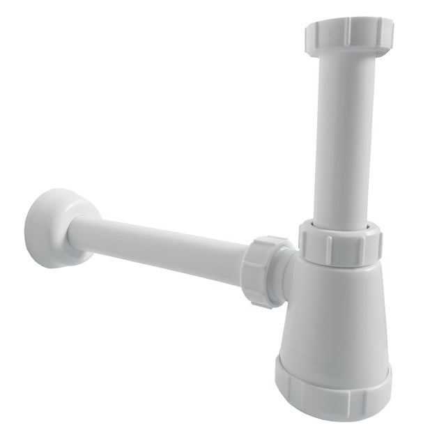 BERNSTEIN - Sifone 1014 per lavabo e bacinella con attacco da 1 1/4