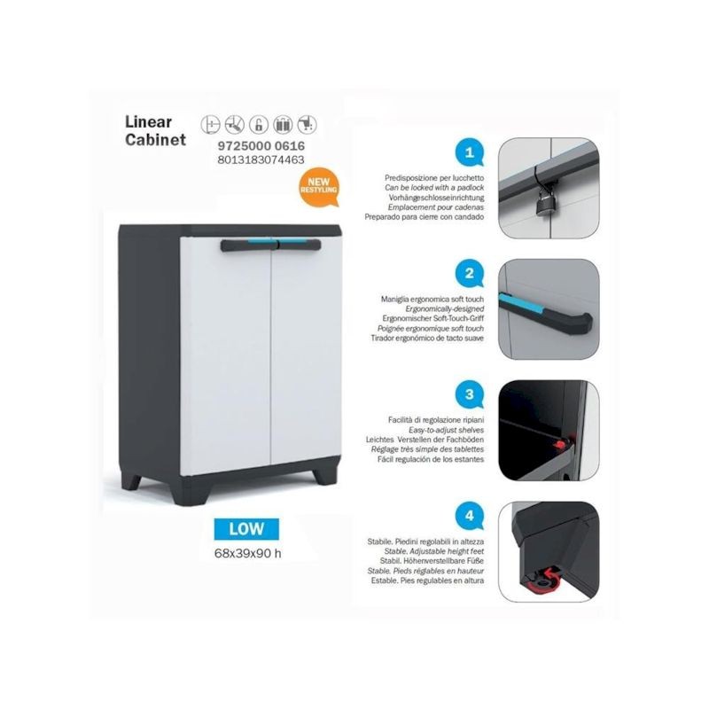Szafka narzÄ™dziowa Keter/Kis LINEAR LOW CABINET - 4