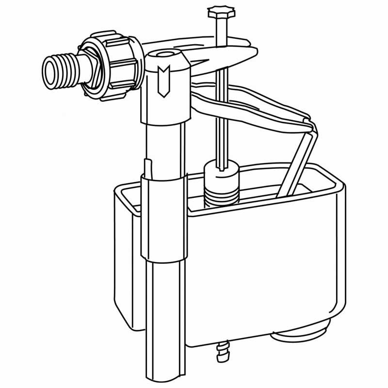 Galleggiante 3/8 Valsir Per Cassetta WC Angel E Rios - Ricambio Originale - Foto 2