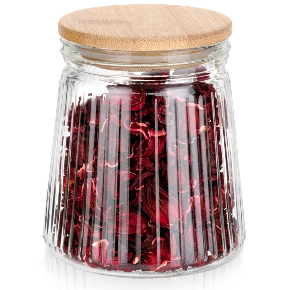 Bocal en verre avec couvercle en bois 700 ml Leroy Merlin — free download