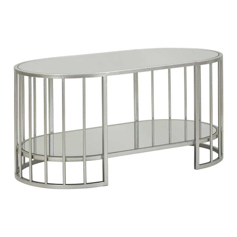 Stolik Kawowy MF793, Metal, Srebrny, Seven Design