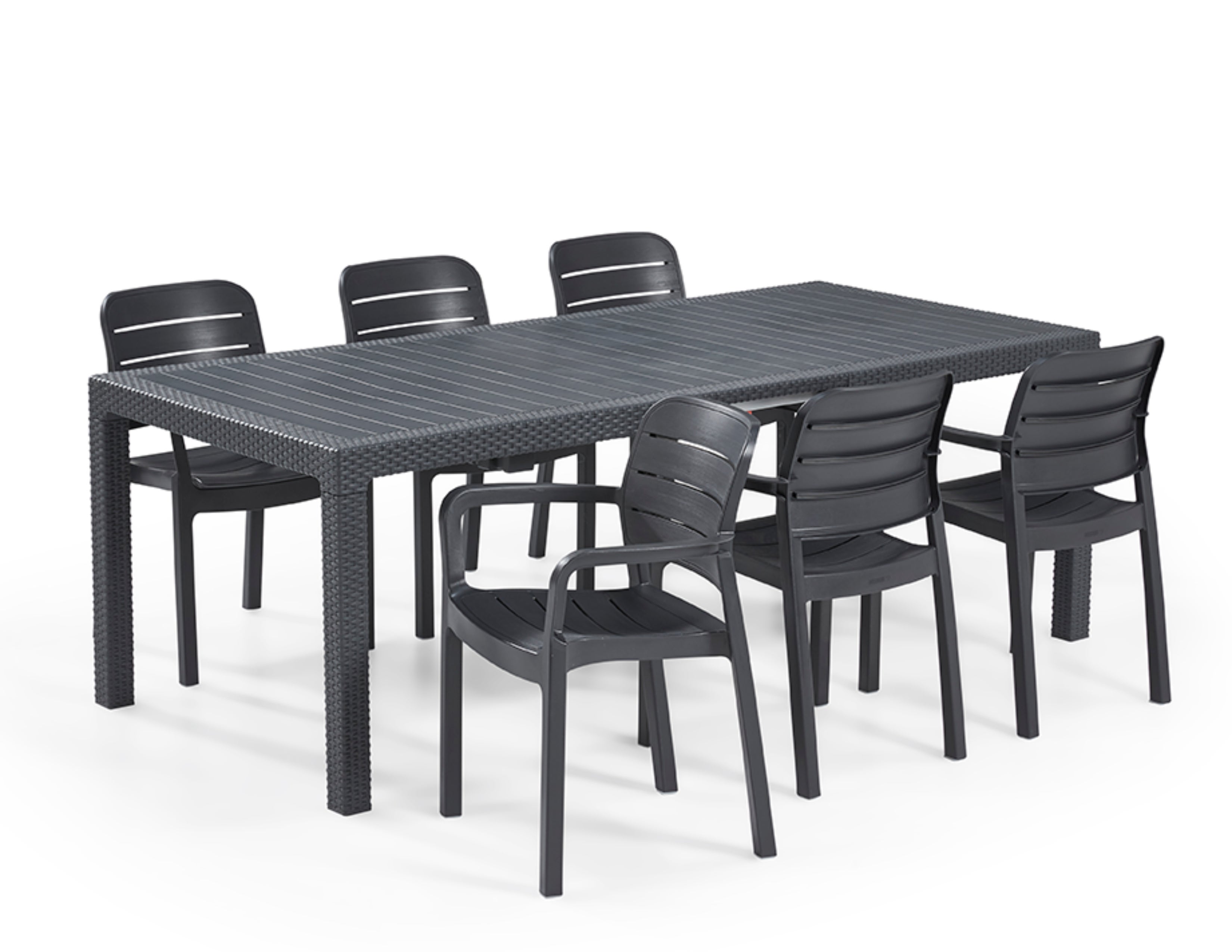 Chaise de jardin Tisara - Lot de 6 - Graphite - KETER - 2