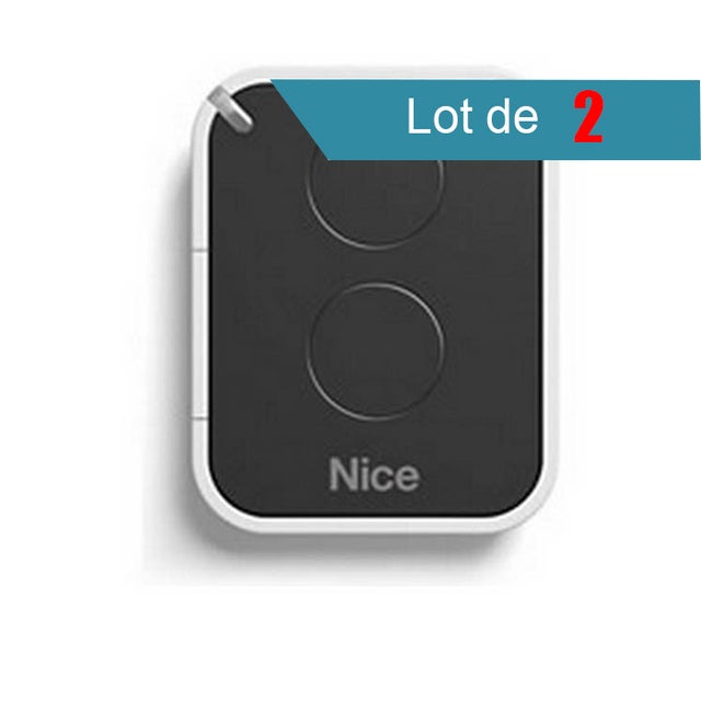 Lot de 2 émetteurs Nice On2e pour portails et garages