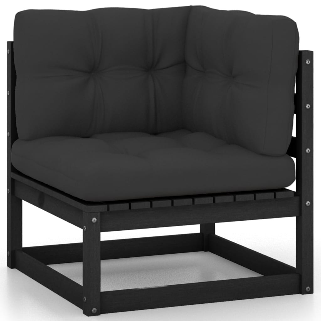 Maison Exclusive - Salon de jardin 3 pcs avec coussins Bois de pin massif - 4