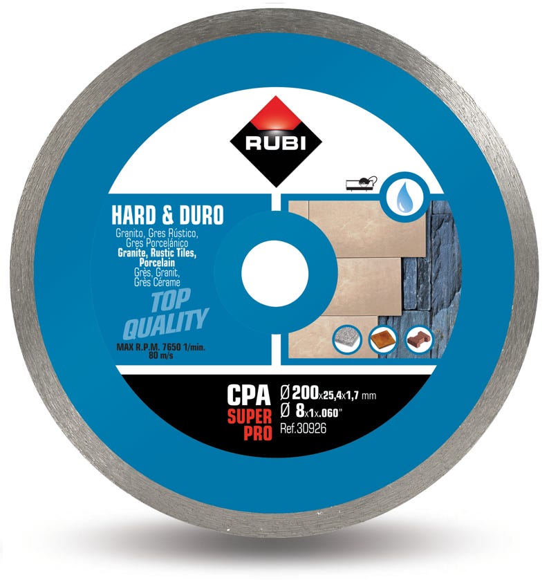 Disque Diamanté CPR 125 Superpro RUBI - 30973 Pour Grès Cérame