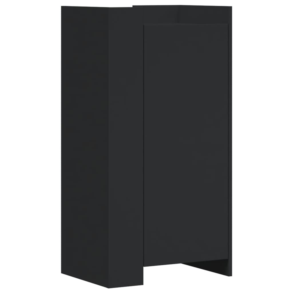 Banco Zapatero Negro 94,5x31x57 Cm Aglomerado