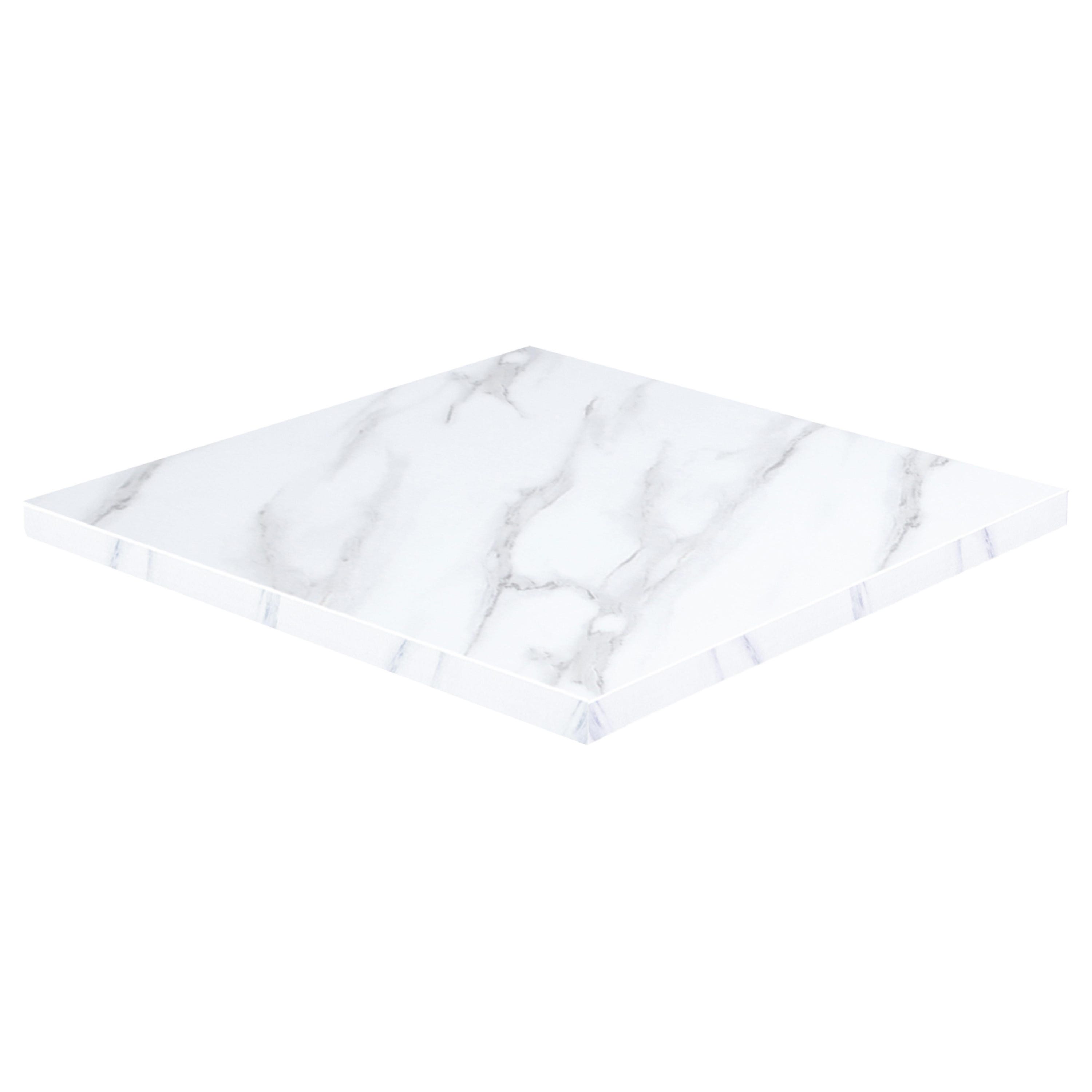 Piano Tavolo Bar 60x60cm Laminato Bianco - Resistente Per Locali E Casa - Foto 11