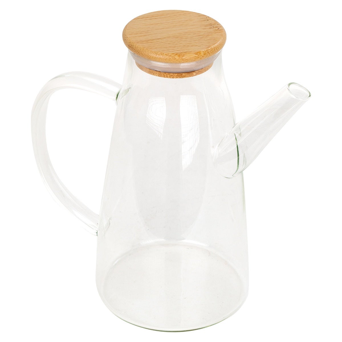 Aceitera Antigoteo Dekorum 500 Ml — De Plástico Transparente, Práctica Para Aceite De Cocina, Diseño Que Evita Derrames