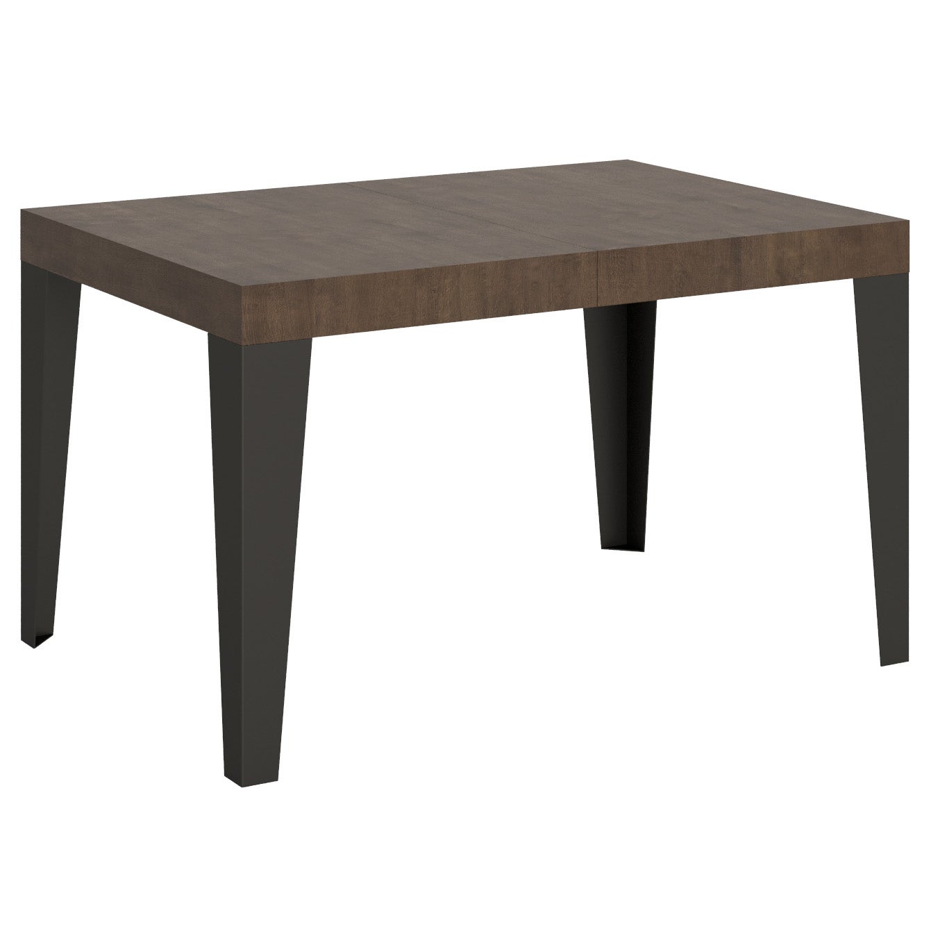 Stół rozkładany 90x130/390 cm Orzech Płomienny Stelaż Antracyt