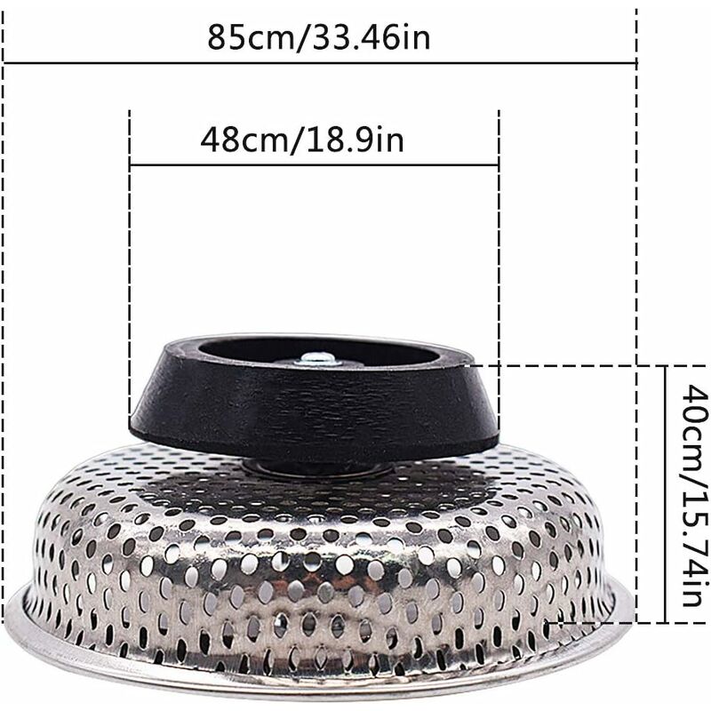 2 Passoire Evier Sink Strainer Avec Bouton Pression Et Design