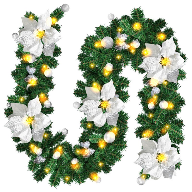 Guirlande De Noël, Couronne De Noël Guirlande Sapin Artificiel