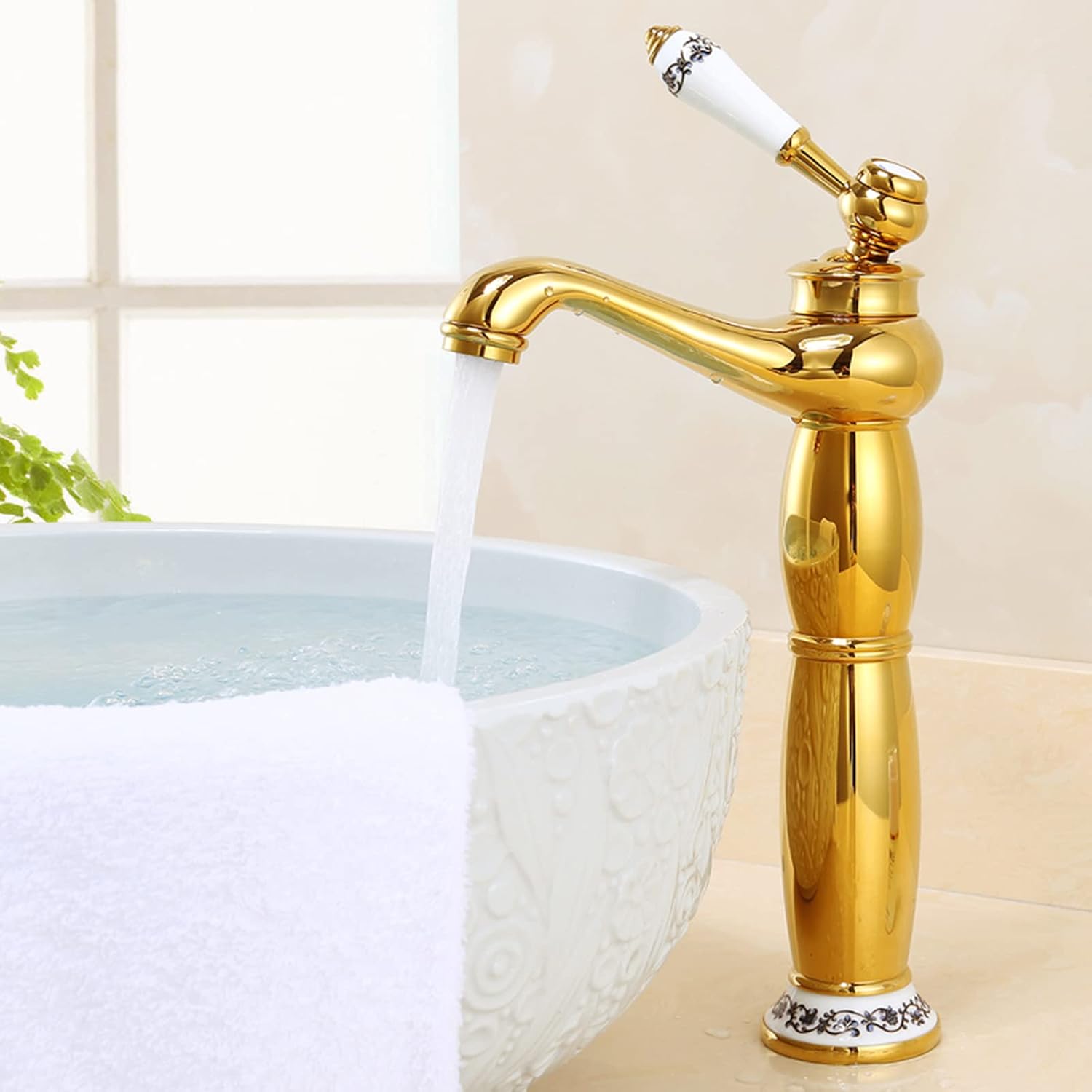 Robinet De Bain En Forme V Doré | Robinet De Bain En Laiton Style Europeen Retro 1 Trou Robinet De Bain Et Cuisine Pour Evier 96924194